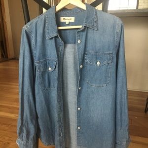 Madewell Jean button up shirt